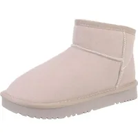 Ital-Design Stiefelette in Beige Gr. 37