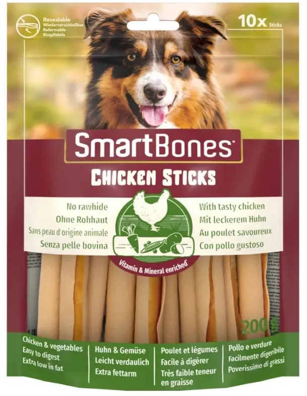 SmartBones Chicken Sticks Kausnack für Hunde 10 Stck