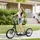 Homcom Kinderroller mit Luftreifen Kickscooter Scooter Tretroller Cityroller für Kinder Kickboard 16 Zoll ab 5 Jahre Höhenverstellbar Schwarz 143 x 58 x 92-100 cm