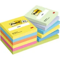 3M Haftnotiz Notes 76x76mm 654-TFEN-P8+4 sortiert 12 St./Pack.