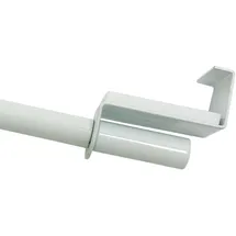 GARDINIA Spannvitrage Ø 9 mm, Metall, ausziehbar 60-90 cm, weiß