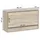 MID.YOU Schuhbank 80 x 47 x 24 cm Eiche Sonoma / beige