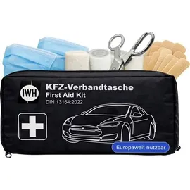 IWH 023513 KFZ-Verbandtasche schwarz\ Verbandtasche DIN 13164, DIN 13164 02-2022 1St.