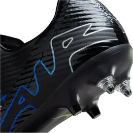 Nike Herren Zoom Vapor 15 Acad Sg-Pro Ac Fußballschuh, Black Chrome Hyper Royal, 45.5 EU