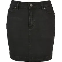 URBAN CLASSICS Organic Stretch Kurzer Rock Mit Hoher Taille Black Washed 27