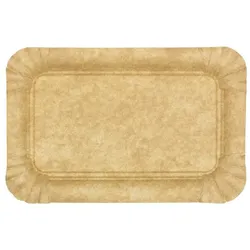 MONOUSO - Pappschale Kraft "Flower" 12x19cm 295g/m2 (800 Stück)