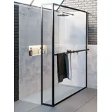 Riho Lucid Walk-In Duschwand 100 x 200 cm rechts schwarz matt G005034121