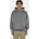 Oversized Kapuzensweatshirt Herren Grau/Schwarz M