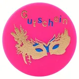 1000 Stück Fasching Chips/Karneval Chips Faschingschips hier Maske NEON PINK in verschiedenen Motiven und Farben erhätlich für Fastnacht, Fasnacht, Chips für die fünfte Jahreszeit