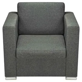 vidaXL Sessel Polyester 82 x 73 x 78 cm dunkelgrau