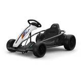 ES-Toys Kinder Elektroauto e-Gokart mit 24V und Driftfunktion + 2X 12V9AH Akku und 2 Motoren (Weiss)