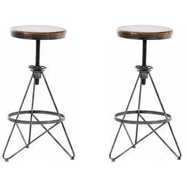 CLP 2er Set Barhocker Karla silber