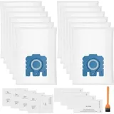 Packung Mit 12 Pure Gn 3d Staubbeuteln, Kompatibel Mit Miele Hyclean Gn Classic C1 Complete C2 Complete C3, S2 S5 S8 S800 S600 Serien-staubsaugern Mit 4 Motorfiltern Und 4 Abluftfiltern