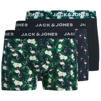 JACK & JONES JACFLAMINGO FLOWER TRUNKS schwarz/pack:chambray blau S 3er Pack
