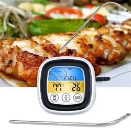 Intirilife Grillthermometer 7 x 7 cm rostfrei weiß
