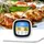 Intirilife Grillthermometer 7 x 7 cm rostfrei weiß
