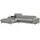 W.Schillig Eckcouch Chenille 3-Sitzer Grau