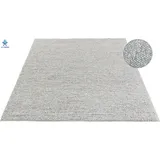 LeGer Home by Lena Gercke Wollteppich "Ainhoa, handgewebt, Wolle" Gr. 5, grau, B:200cm H:12mm L:200cm, Kunstfaser, Wolle, LEGER HOME BY LENA GERCKE, Teppiche, einfarbig, Wolle, Teppich, Wohnzimmer, Schlafzimmer, Esszimmer