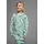 Kidsworld Sweatkleid in mint-bedruckt | Gr.: 92/98