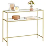 VASAGLE Konsolentisch Gold