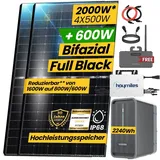 EPP.Solar 2000W/1600W Balkonkraftwerk mit Speicher Komplettset 2,24 kWh Marstek B2500-D Speicher mit Hoymiles HMS 1600W WIFI Wechselrichter Smart Mini Anlage