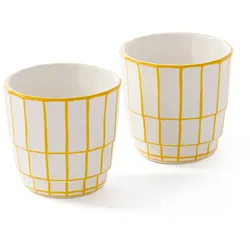 Pols Potten - Digi Tasse, gelb (2er-Set)