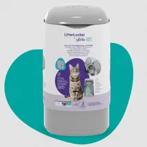 Litter Locker Katzenstreu Entsorgungseimer Weiß