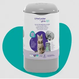 Litter Locker Katzenstreu Entsorgungseimer Weiß
