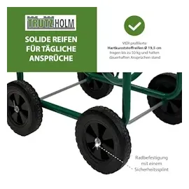 Baumarktplus Schlauchwagen Basic 50 m Stahl grün