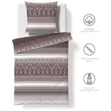 FLEURESSE Aspen Gestreift/Braun 135 x 200 cm + 2 x 80 x 80 cm