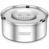 idogchew 3L Wassernapf Hund Edelstahl Trinknapf Anti Schlabber