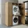 roomartstore.de DUO-I Hochschrank 157 cm Schwarz Holz, Spanplatte