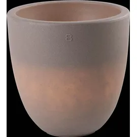 8 seasons DESIGN 8 seasons Shining Curvy Pot S (Taupe), – x H: 39x39cm – Taupe