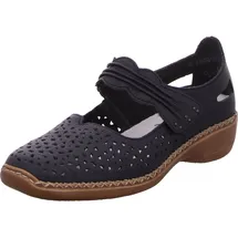 Rieker Damen 41399 Geschlossene Ballerinas, blau 40