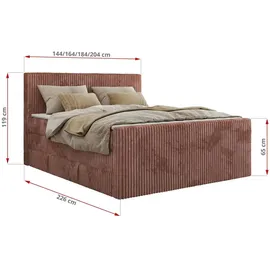 MKS Tiliano King Duo 140 x 200 cm H3 Rosa