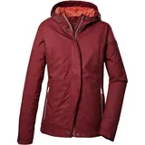 KILLTEC Damen Funktionsjacke/Outdoorjacke mit Kapuze KOS 68 WMN JCKT, weinrot, 40,