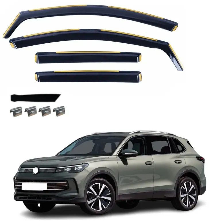 Komplettset mit 4 Windabweisern für VW Volkswagen TIGUAN III (Baujahre 2024–2026)