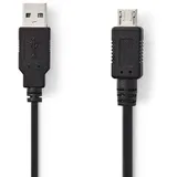 Nedis USB-A auf Micro USB 2.0 2 m Schwarz