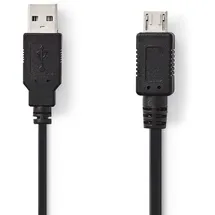 Nedis USB-A auf Micro USB 2.0 2 m Schwarz