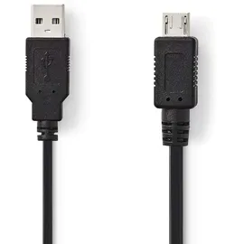 Nedis USB-A auf Micro USB 2.0 2 m Schwarz