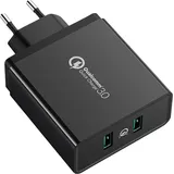 UGREEN Wandladegerät 2xusb-a 36w Qc3.0 schwarz (cd161)