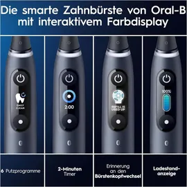Oral-B iO Series 8 Plus Edition black + Reiseetui + Aufsteckbürsten 2 St.