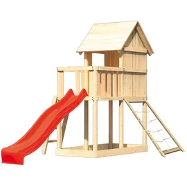 Karibu Spielhaus Frieda 107 x 291 x 107 cm Natur