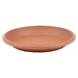 Greemotion Blumentopf Untersetzer Mira Terrakotta/Taupe [Ø68 cm x H: 9,7 cm] - Untersetzer aus Kunststoff - Pflanzenuntersetzer frostsicher & wetterfest - Blumen Untertopf rund