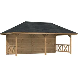 Palmako Bianca 16,6 m2 Set 2 Hellbraun tauchimprägniert