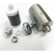 hahn technology Wasserfilter für Wasserhahn Edelstahl weiß