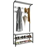 VCM Garderobe Sitzbank Schuhregal Taliro | Weiß