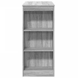 vidaXL Bartisch mit Regal Grau Sonoma 95x47x103,5 cm Holzwerkstoff