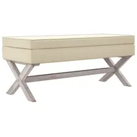 VidaXL Hocker mit Stauraum 110x45x49 cm Leinen