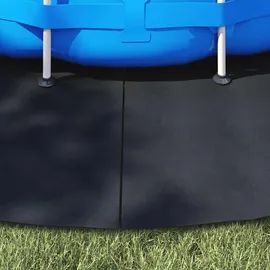 vidaXL Rundpoolabdeckung Schwarz Ø 500 cm